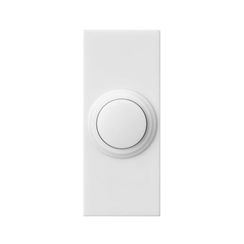 BELL DOOR BUTTON-WL WHITE     