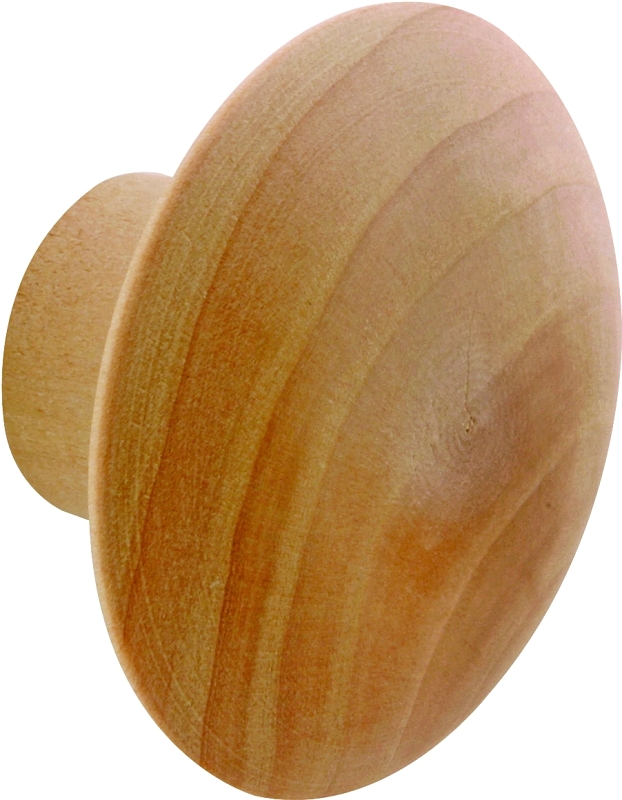 BI-FOLD DOOR KNOB UNFINISHD WD