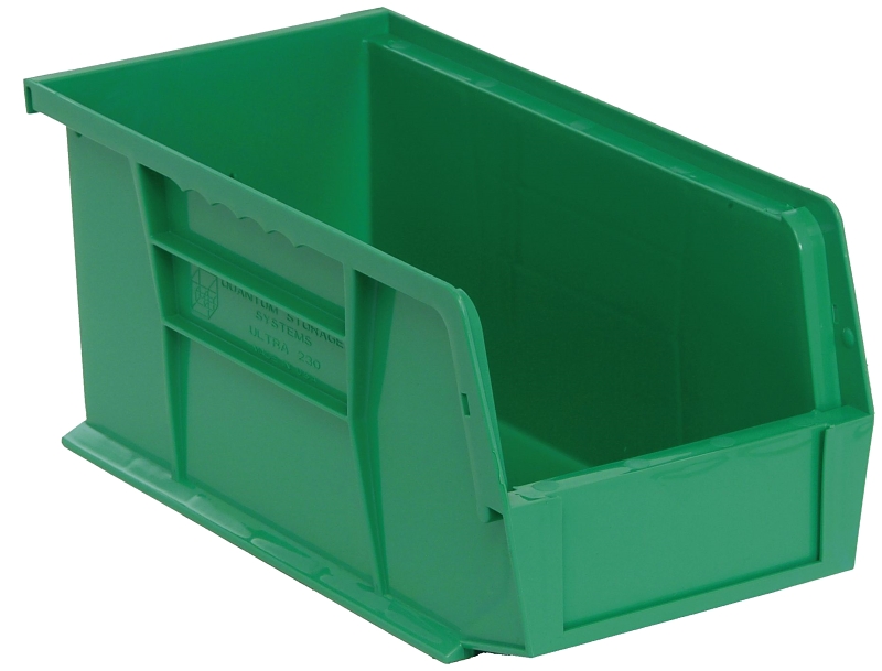 BIN STORAGE POLYMER GRN MEDIUM