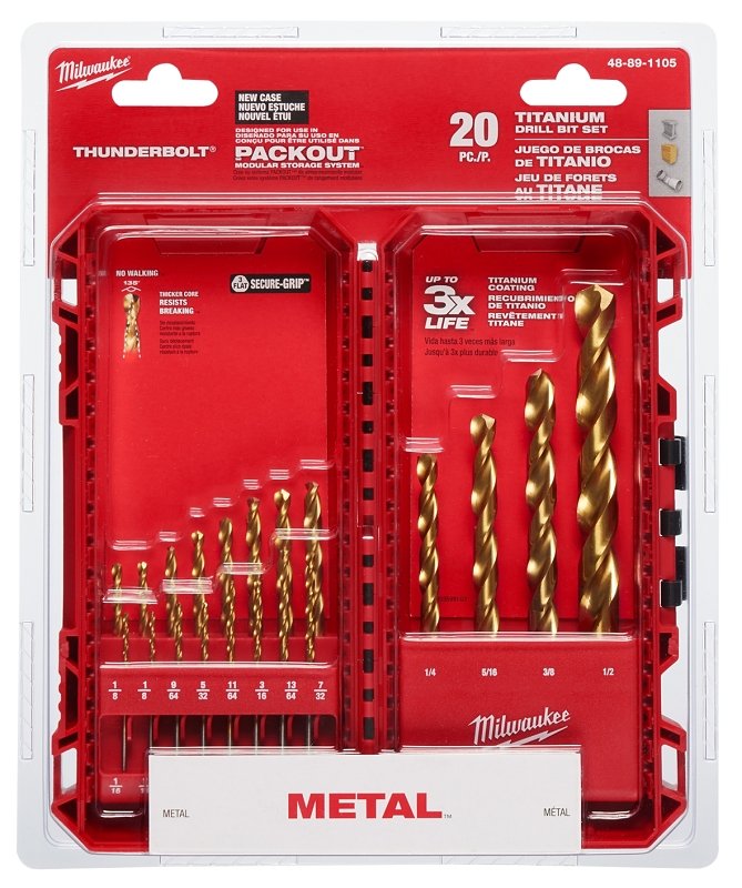 BIT DRILL SET TITANIUM        