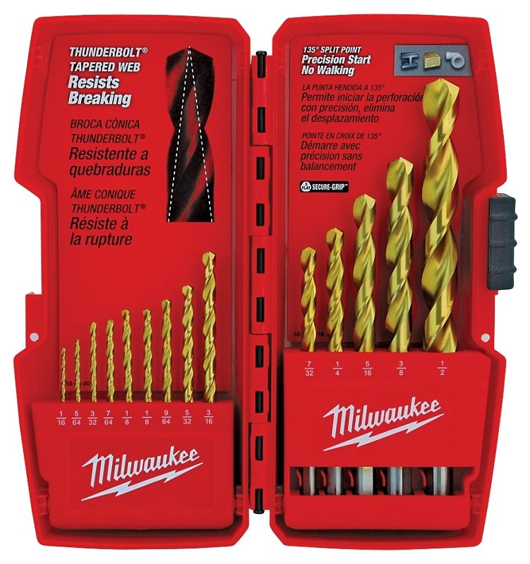 BIT DRILL TITANIUM SET 14PC   