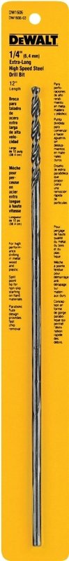 BIT DRILL XLONG HSS 1/4X12IN  