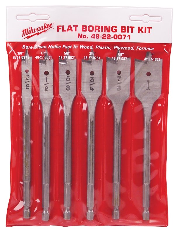 BIT KIT FLAT BORING 6PC       