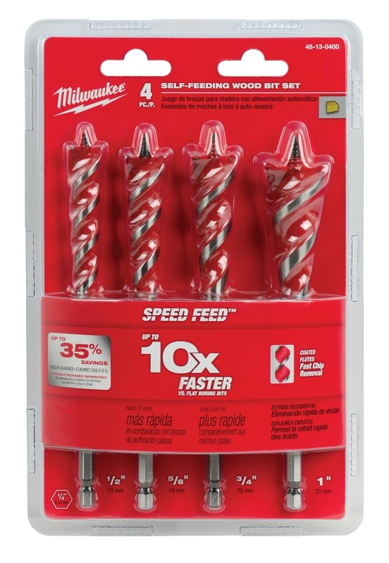 BIT WOOD SPEED FEED 4 PIECE   