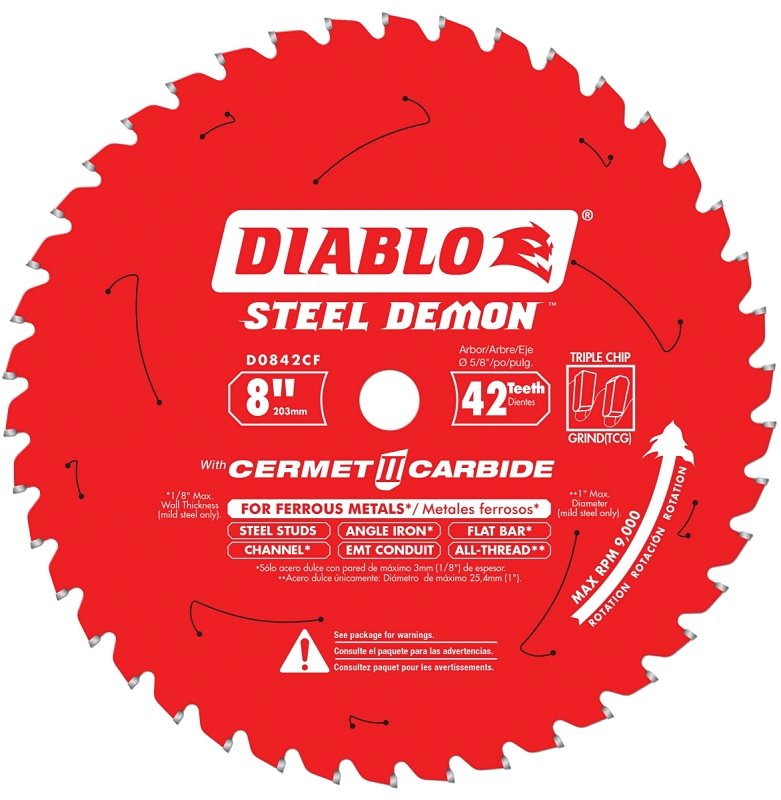 BLADE METAL CUT 8IN 42T       
