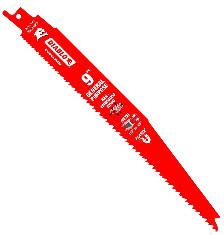 BLADE RECIP BI-MTL 8-14TPI 9IN