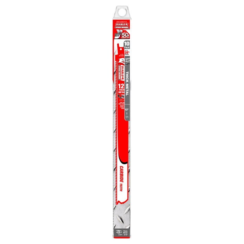 BLADE RECIP CARB TIP 8TPI 12IN