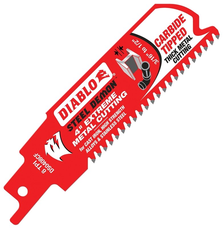 BLADE RECIP CARBIDE 4IN 8TPI  
