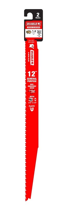 BLADE RECIP GEN-PRPSE 2PK 12IN