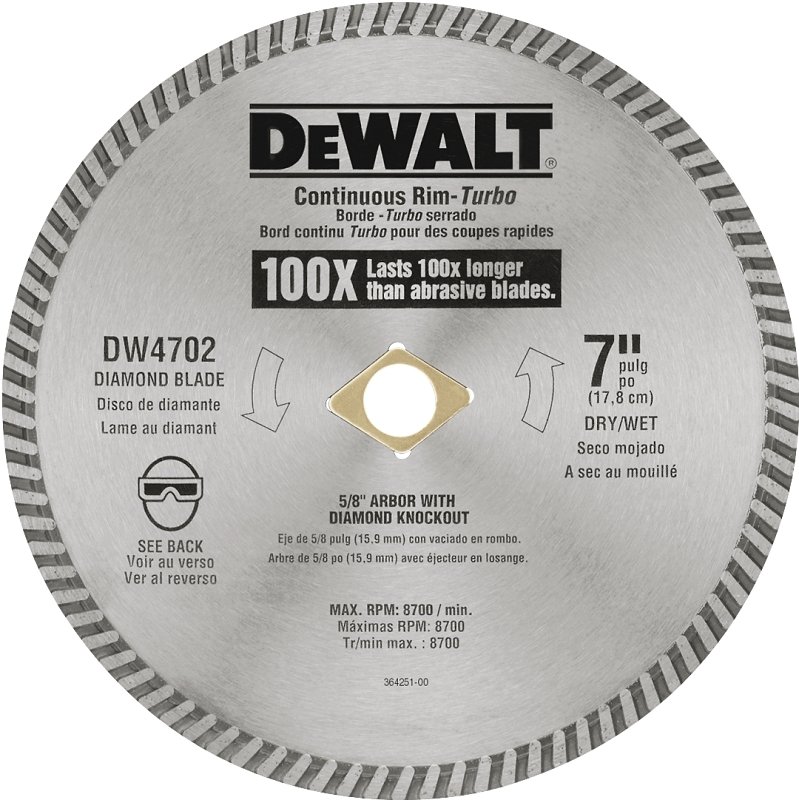 BLADE SAW DRY CUT DIAMOND 7IN 