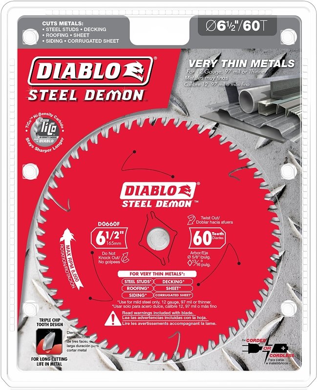 BLADE SAW FERROUS 60T 6-1/2IN 