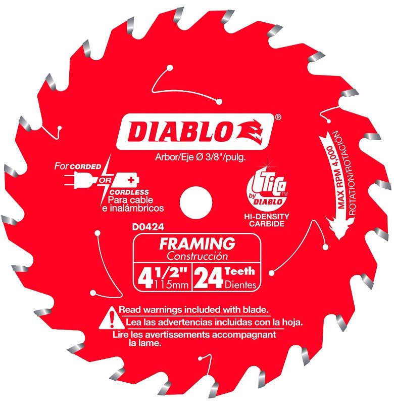 BLADE SAW FRAMING 24T 4-1/2IN 