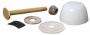 BOLT CAP CLOSET ROUND WHITE   