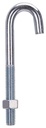 BOLT J-HOOK 1/2X6IN ZINC      