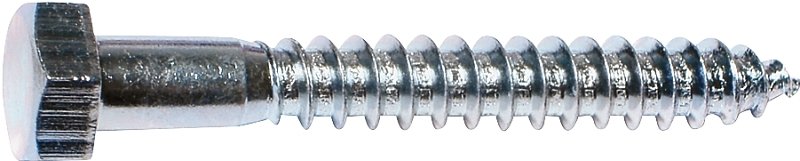 BOLT LAG HEX ZINC 1/2X3       