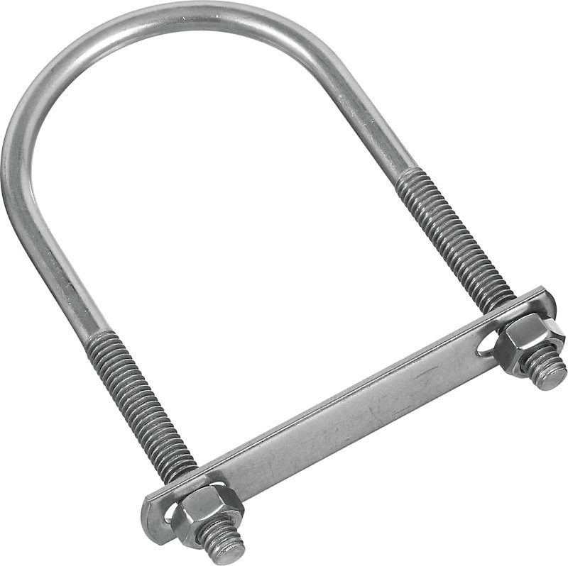 BOLT U SS W/NUT 5/16X2.5X5IN  