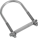 BOLT U SS W/NUT 5/16X2.5X5IN  