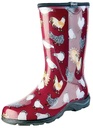 BOOT RAIN/GARD WOMEN RED SZ 8 