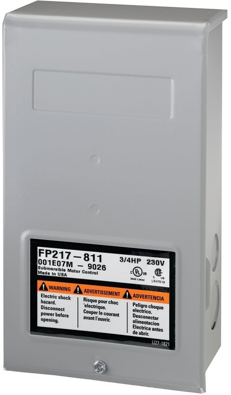 BOX CONTROL PUMP 2 WIRE 1/2HP 