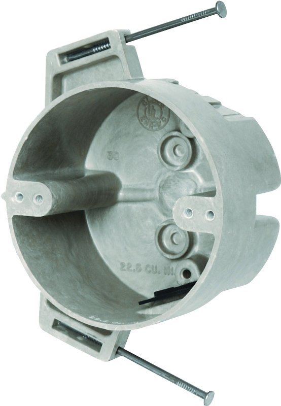 BOX FAN/FIXT FBGL RND NEW 4IN 