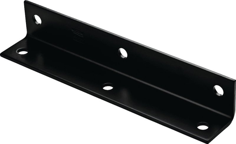 BRACE CORNER 1.6X9X1/8 BLK STL