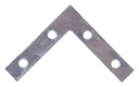 BRACE CORNER FLT STL 2.5X.5 ZN