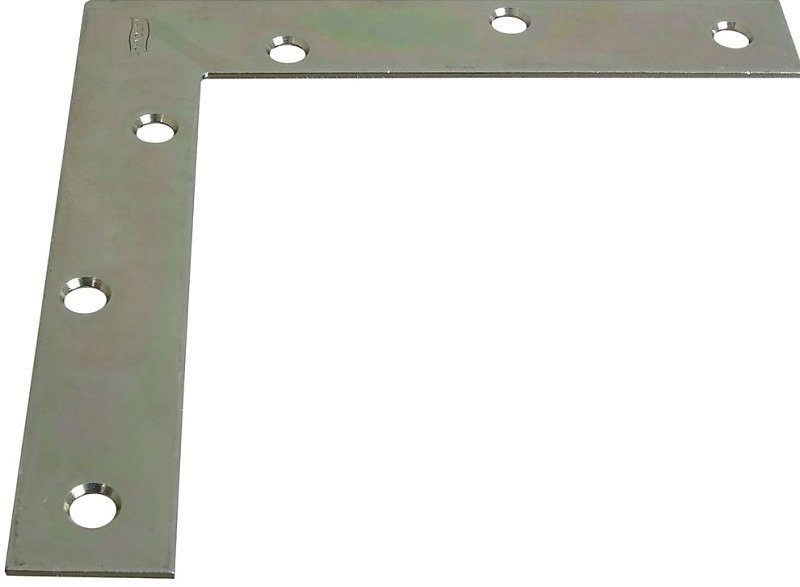 BRACE CORNER FLT STL 6X1IN ZNC