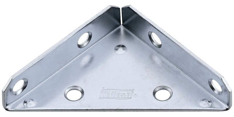BRACE CORNER ZINC PLATED 3IN  
