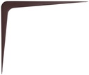 BRACKET SHELF CHOCOLATE 12X14 