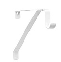 BRACKET SHELF/ROD ADJ WHITE   
