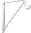 BRACKET SHELF/ROD NON-ADJ WHT 