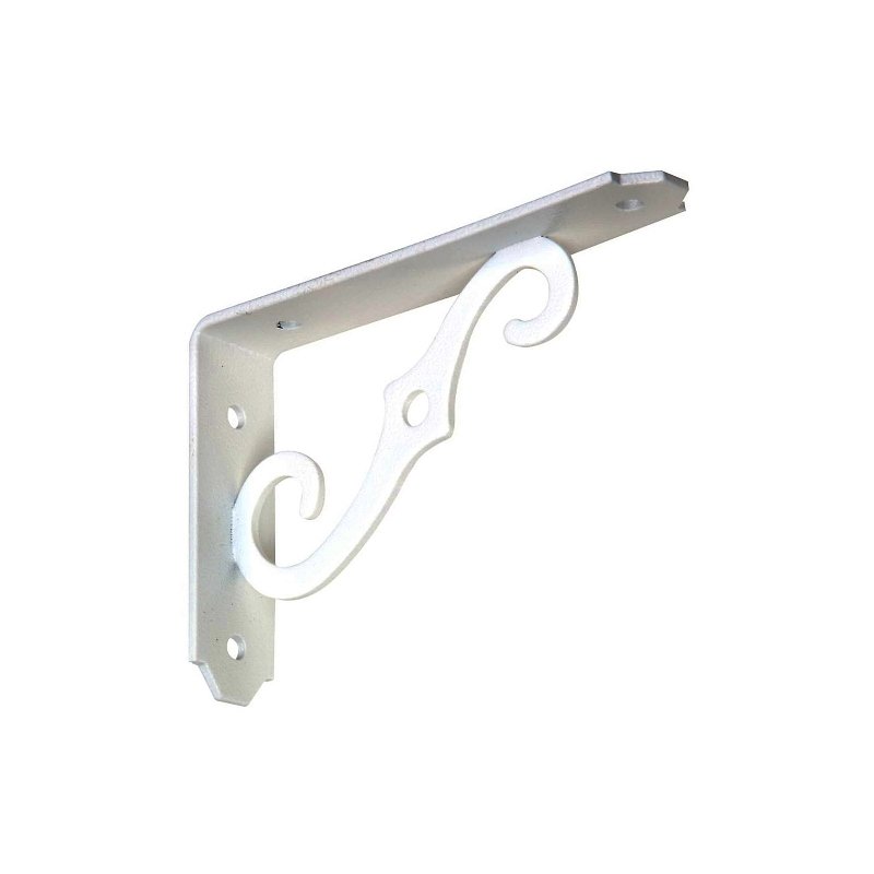 BRACKET SHLF ANT WHT 5X3-1/2IN