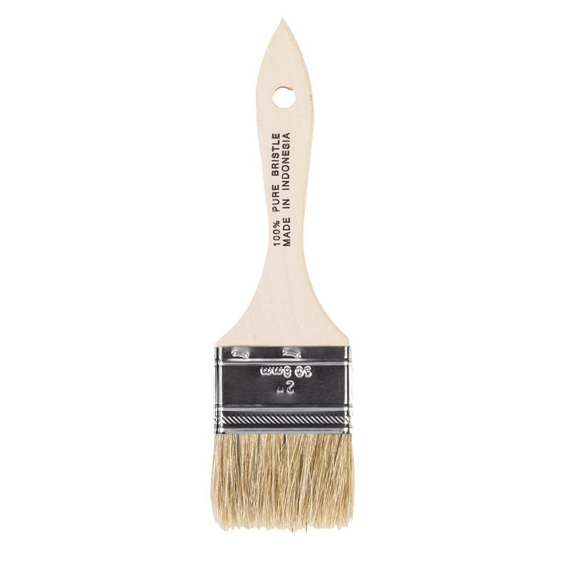 BRUSH CHIP WHITE BRISTLE 2IN  