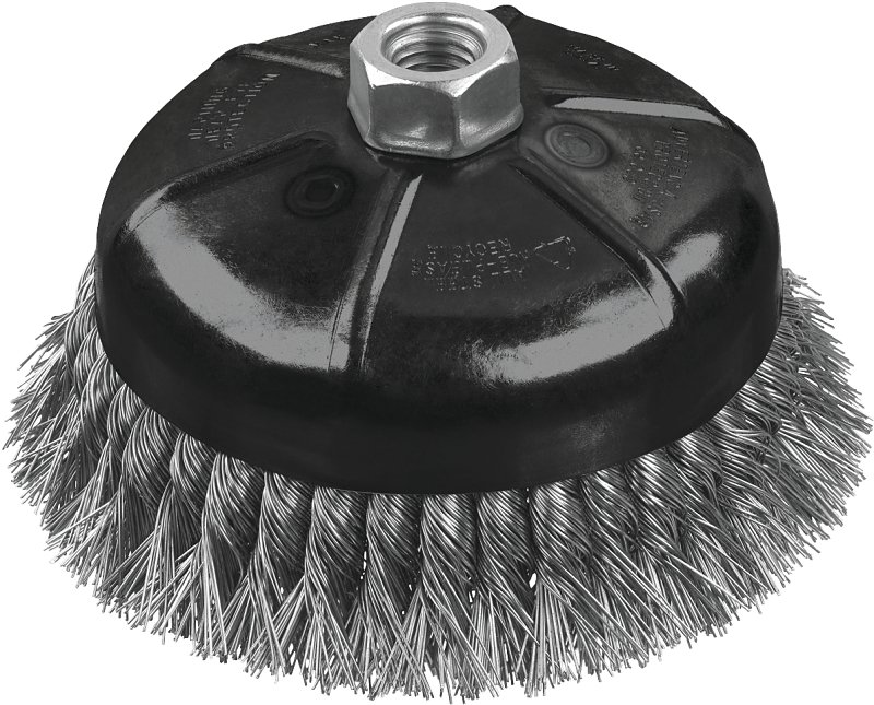 BRUSH CUP WIRE KNOT 5/8-11IN  
