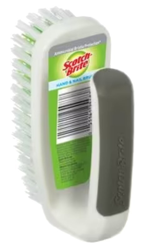 BRUSH HAND/NAIL PLASTIC HANDLE