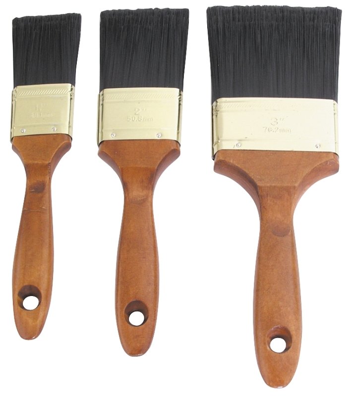 BRUSH PAINT INT EXT POLYES 3PC