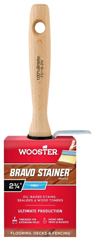 BRUSH STAIN WHT BRSTL 2-3/4IN 