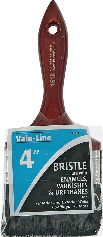 BRUSH VRNSH WALL BLK CHINA 4IN