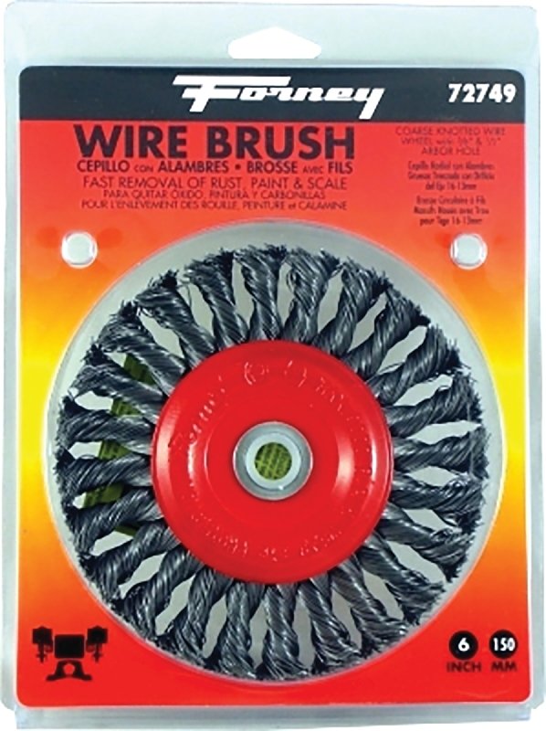 BRUSH WIRE WHEEL KNOT 6X.012IN