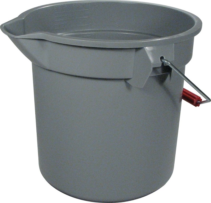 BUCKET 14QT GRAY ROUND        