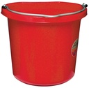 BUCKET FLAT-SIDED RED 20QT    