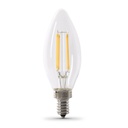 BULB LED CHNDLR SFTWHT CLR 40W