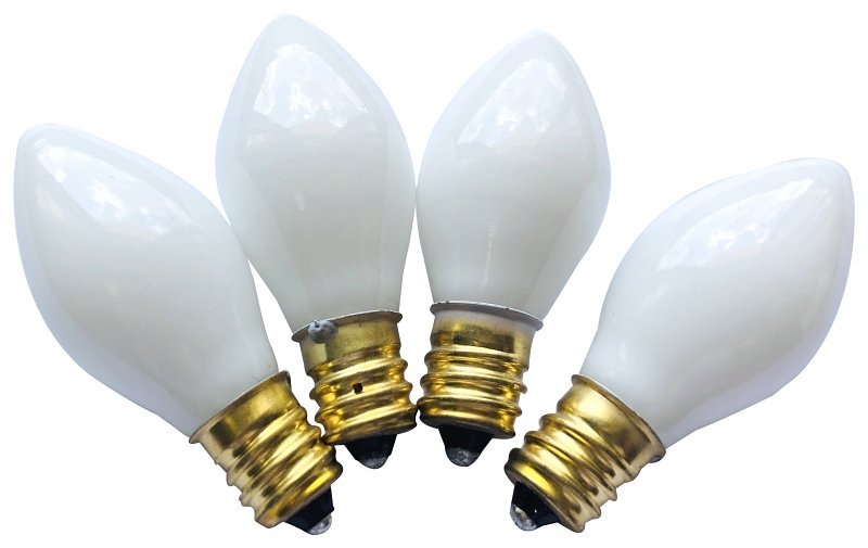 BULBS REPL C7 CERAMC WHT 25CT 