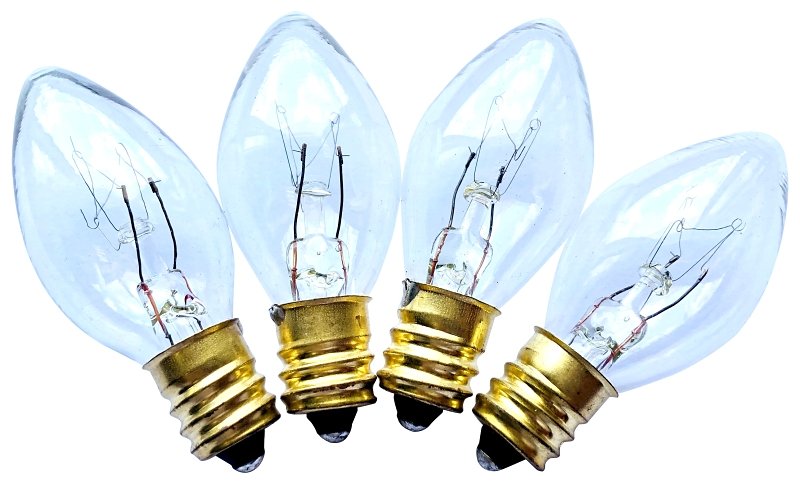 BULBS REPL C7 CLEAR 25CT      