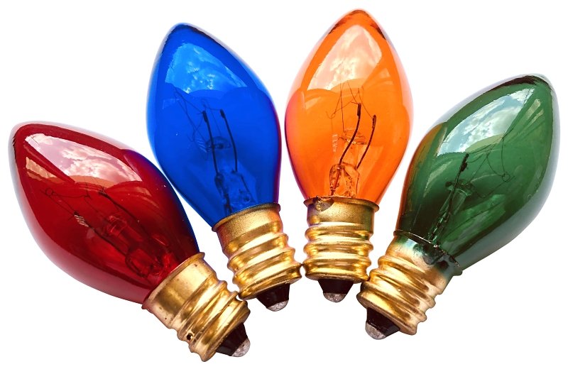 BULBS REPL C7 TRANS MULTI 4PK 