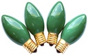 BULBS REPL C9 CERAMC GREEN 4PK