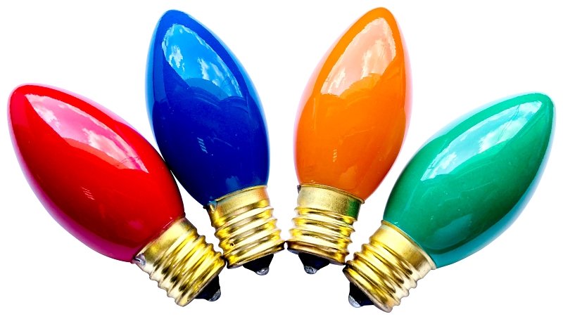 BULBS REPL C9 MULTI ASST 4PK  