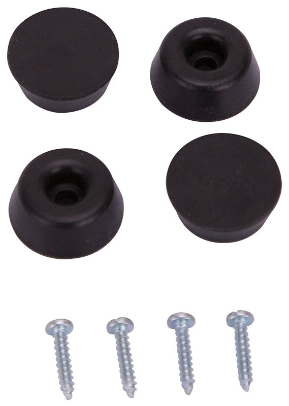 BUMPER SCREW RUBBER 1IN BLACK 
