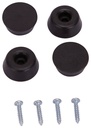 BUMPER SCREW RUBBER 7/8IN BLK 