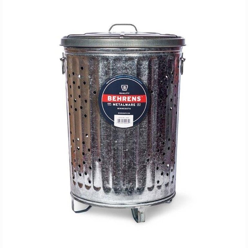 BURNER REFUSE W/LID METAL 20G 